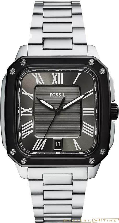 Часы американские наручные мужские кварцевые на браслете Fossil FS6122
